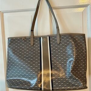 TORY BURCH Gemini Link Tote Tan READ DESCRIPTION & Pictures